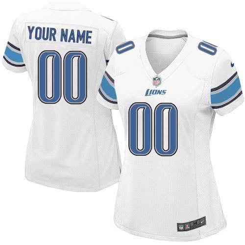 Women Nike Detroit Lions Customized White Team Color Stitched NFL Game Jersey,We sell and wholesale Women Nike Detroit Lions Customized White Team Color Stitched NFL Game Jersey on line form chian!